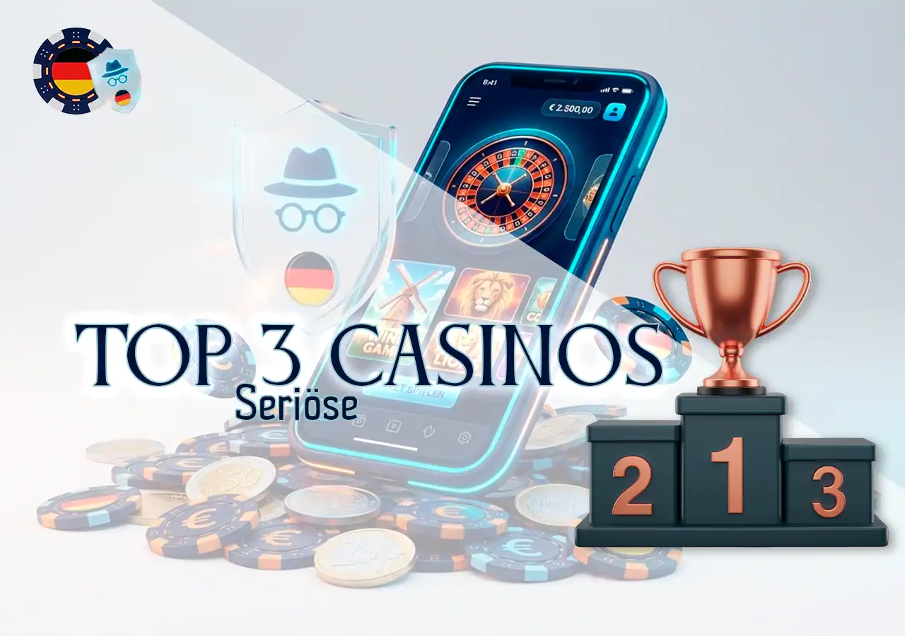 Die 3 seriösesten Online Casinos ohne Identitätsnachweis im Test.